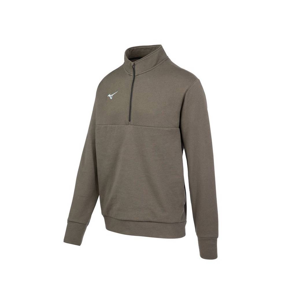 Pullover Mizuno MZ1 1/4 Zip Fleece Hombre Gris Comprar MLJR-07315